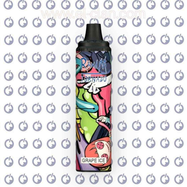 R and M Tornado 6000 Grape Ice  disposable عنب ساقع - RandM Dazzle -  الكلان فيب el-clan.