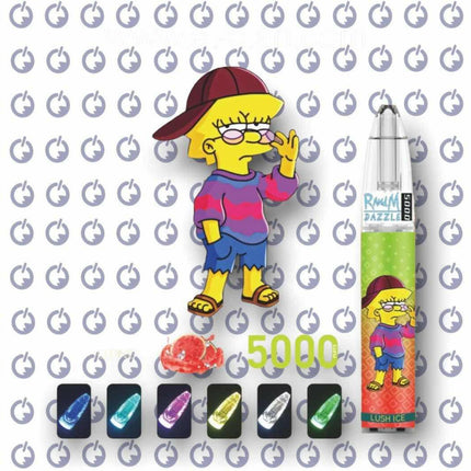 RandM Dazzle Lush Ice disposable 🍉 بطيخ ساقع - RandM Dazzle -  الكلان فيب el-clan.
