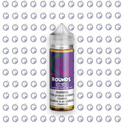 Rounds Water Dragon فيب ليكويد مستورد with watermelon and mint flavor in a 50ml bottle, featuring vibrant fruit and mint visuals.