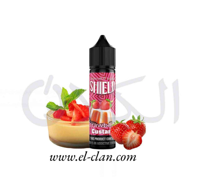 Shield Strawberry Custard فراولة كاستر - Shield e-juice -  الكلان فيب el-clan.