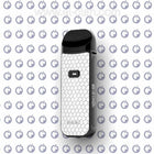 Smok Nord X white pod system vape device showing sleek design and compact size, with mouthpiece and airflow openings visible.