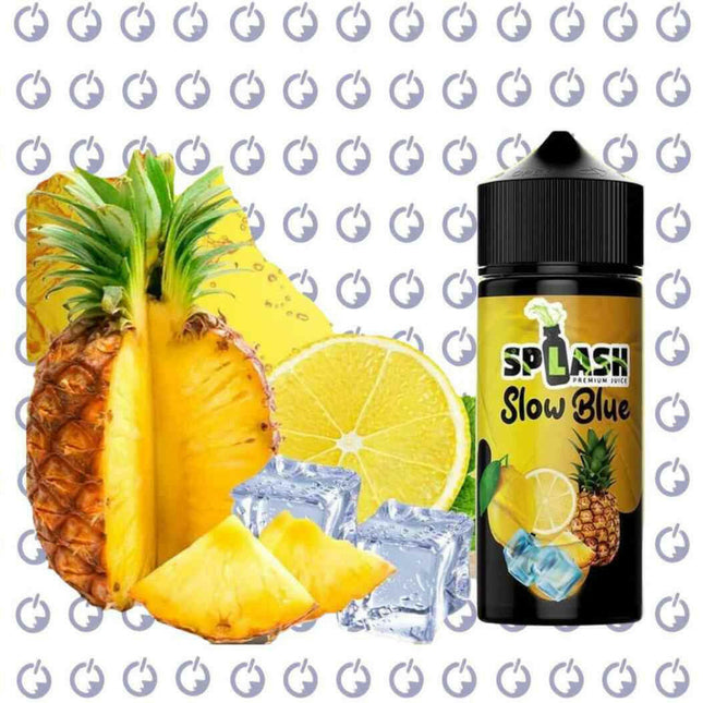 Splash Slow Blue اناناس برتقال ساقع - Splash E-Juice -  الكلان فيب el-clan.