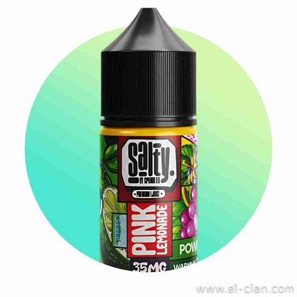 Sprinkles Salty Ice Pink Lemonade e-liquid bottle with strawberry and lemon flavors, 30ml in a clear plastic bottle.