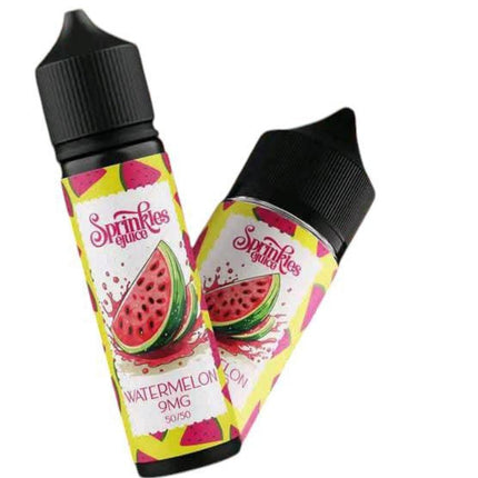 Sprinkles Watermelon فيب ليكويد محلي e-juice in a 100ml bottle with 3mg nicotine, featuring a colorful watermelon design.
