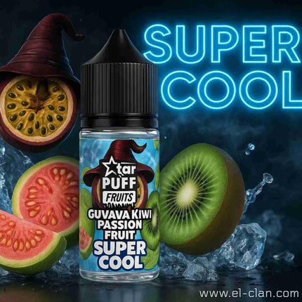 Star Puff SaltNic Super Cool Guvava Kiwi passion Fruit  جوافة كيوي باشون فروت ساقع جدا