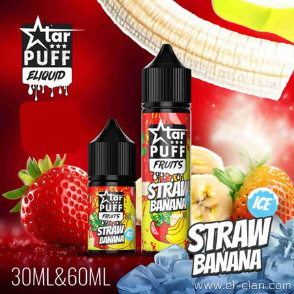 Star Puff Straw Banana Ice