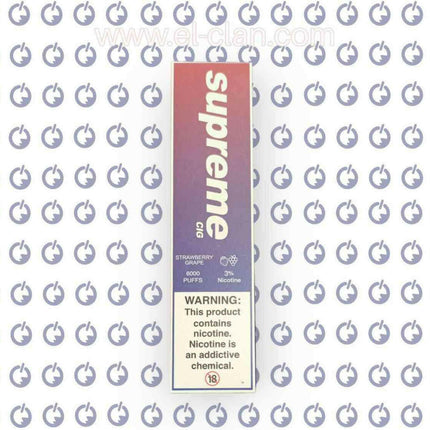 Supreme Cig Epic Strawberry Grape Disposable فراولة عنب - Supreme Cig -  الكلان فيب el-clan.