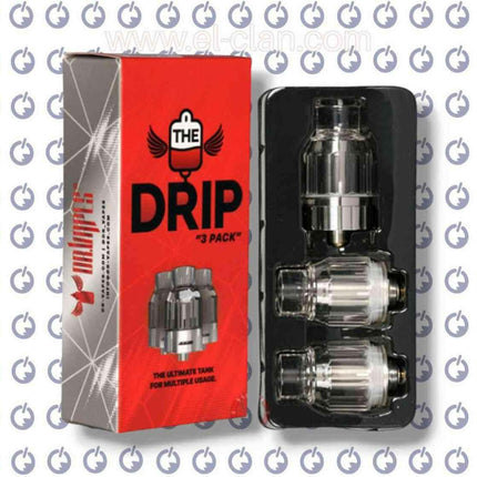 Stainless steel Drip Tank by DR vapes, a ready-made vape tank for mods, featuring a sleek design and durable construction.