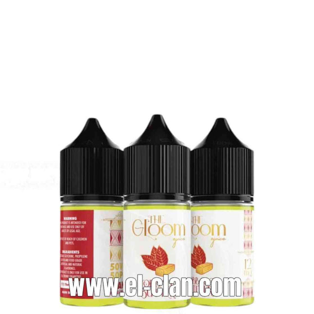 The Gloom Tobacco Butter E-Juice, 30ml MTL vape liquid with rich tobacco and buttery flavor, by The Gloom E-Juice.
