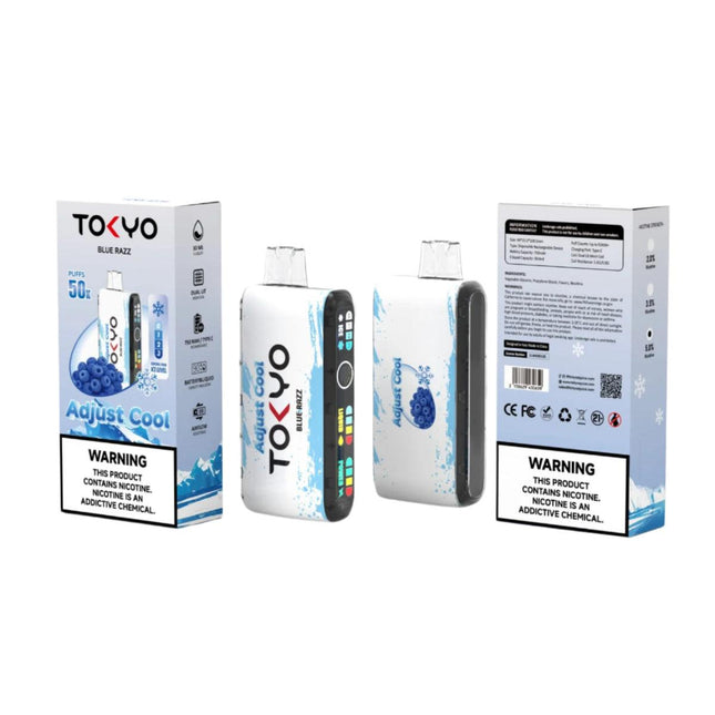 Tokyo Adjust Cool 50k ‏Blue Razz Disposble توت