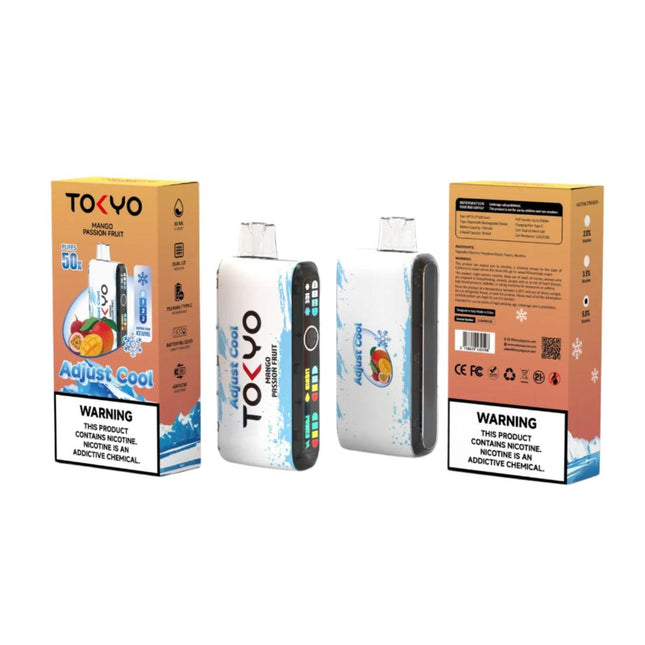 Tokyo Adjust Cool 50k Mango Passion Fruit Disposble باشون فروت مانجو