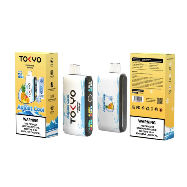 Tokyo Adjust Cool 50k  Pineapple Mango Disposble مانجو اناناس