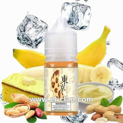 Tokyo SaltNic Iced Peanut Cake كعكة الفول السوداني المثلجة - Tokyo e-juice -  الكلان فيب el-clan.