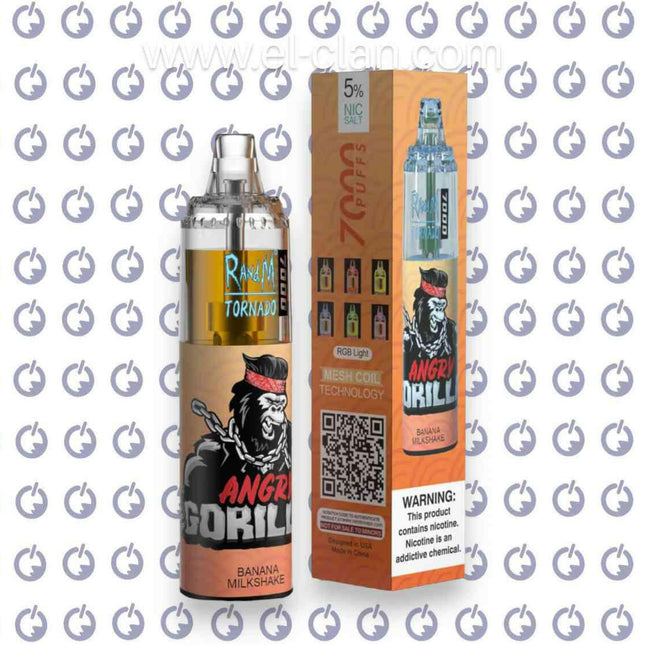 elfbar elfa master akku Randm Tornado 7000 0mg Banana Milkshake 7000 Disposable – Royal Vapes main image 1