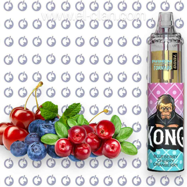 Tornado 7K Blueberry Cherry Cranberry disposable توت كريز - RandM Dazzle -  الكلان فيب el-clan.