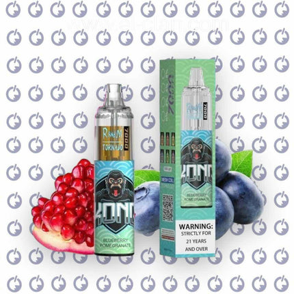 Tornado 7K Blueberry Pomegranate disposable توت رمان - RandM Dazzle -  الكلان فيب el-clan.