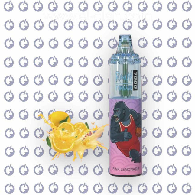 Tornado 7K Pink Lemonade disposable ليمون - RandM Dazzle -  الكلان فيب el-clan.