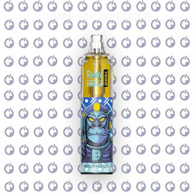 Tornado 7K Red Apple Ice disposable  تفاح ساقع - RandM Dazzle -  الكلان فيب el-clan.