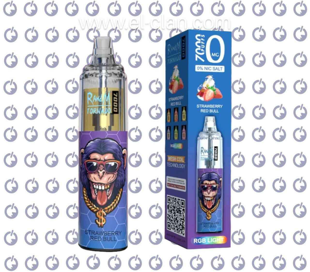 Tornado 7K Strawberry Red Bull Disposable Strawberry Energy Drink