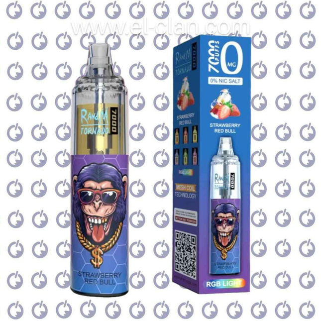 Tornado 7K Strawberry Red Bull Disposable Strawberry Energy Drink -  el-clan.com