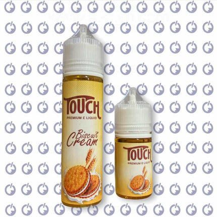Touch Biscuit Cream in a 30ml bottle by Touch E-Juice, a flavorful local liquid vape with biscuit and creamy notes.