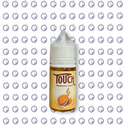 Touch Biscuit Cream فيب ليكويد من Touch E-Juice, 30ml, نيكوتين 6 ملغم، عبوة تحتوي على فيب كريمي بنكهات البسكويت.