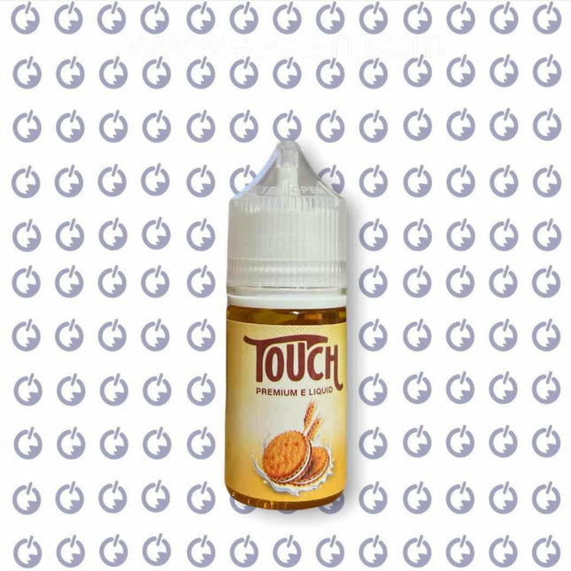 Touch Biscuit Cream فيب ليكويد من Touch E-Juice, 30ml, نيكوتين 6 ملغم، عبوة تحتوي على فيب كريمي بنكهات البسكويت.