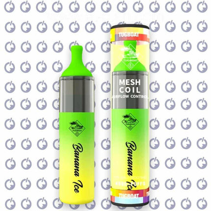 Tugboat Evo Banana Ice disposable 🍌 موز ساقع - Tugboat disposable -  الكلان فيب el-clan.