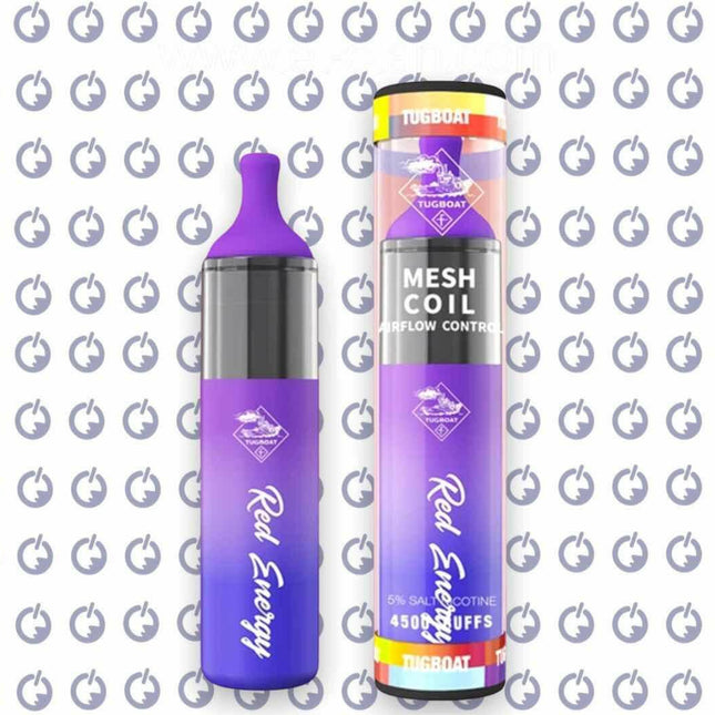 Tugboat Evo Red Energy disposable ⚡️ مشروب الطاقة - Tugboat disposable -  الكلان فيب el-clan.
