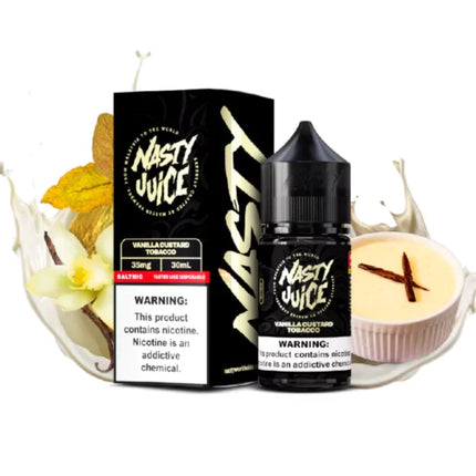 Nasty SaltNic Tobacco Vanilla Custard توباكو فانيليا كاستر