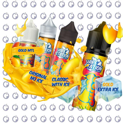 Vape Station Gold Mango فيب ستيشن فص عويس جولد - Vape Station E-Juice -  الكلان فيب el-clan.