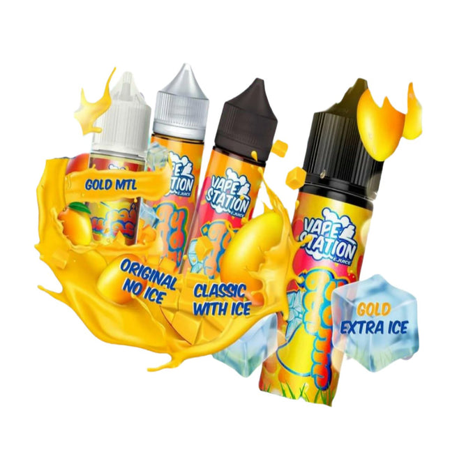 Vape Station Gold Mango فيب ستيشن فص عويس جولد - Vape Station E-Juice -  الكلان فيب el-clan.