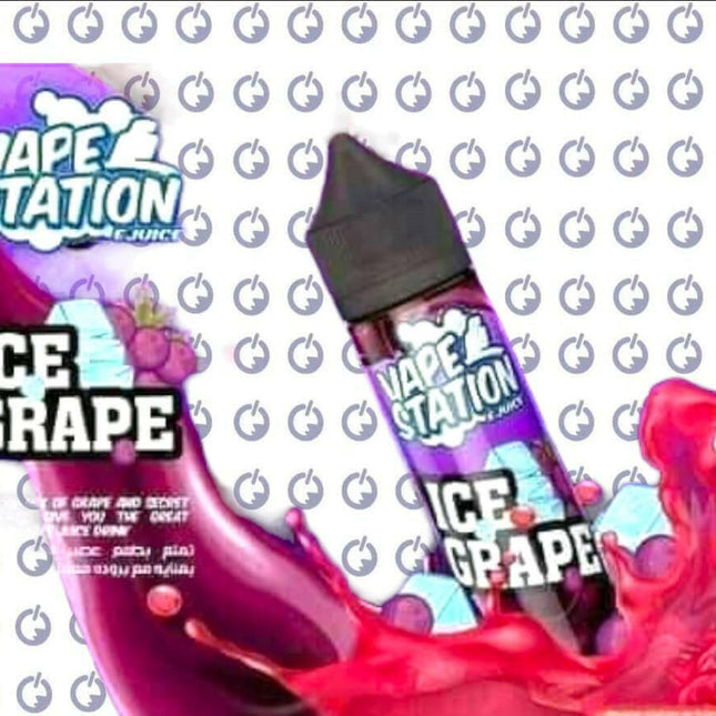 Vape Station Ice Grape فيب ستيشن عنب ساقع - Vape Station E-Juice -  الكلان فيب el-clan.