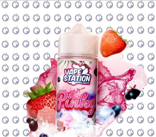 Vape Station Pinky فيب ستيشن توت كندي ساقع - Vape Station E-Juice -  الكلان فيب el-clan.