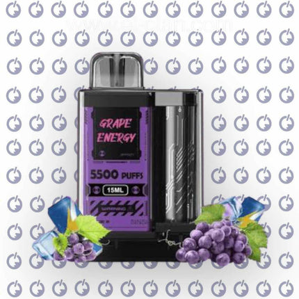 Vapengin 5500 Grape Energy disposable عنب - Vapengin disposable -  الكلان فيب el-clan.