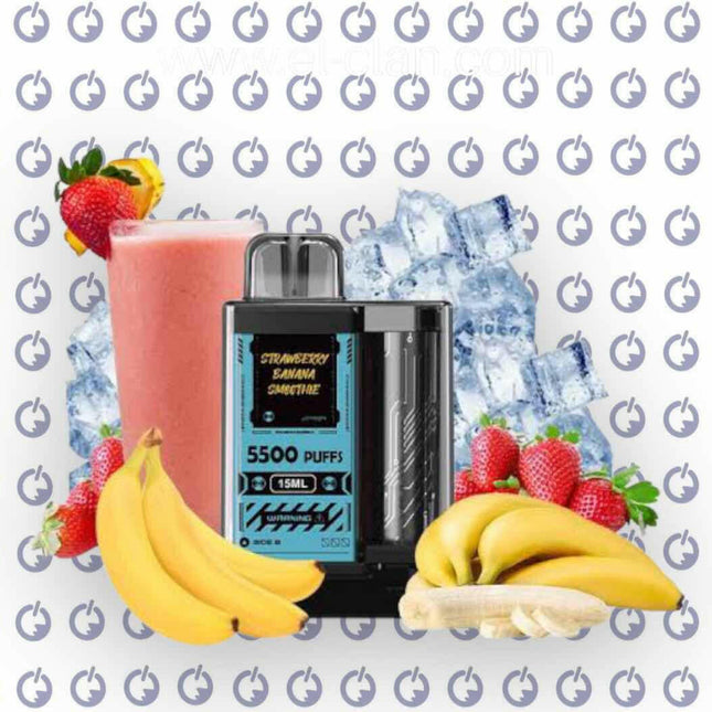 Vapengin 5500 Strawberry Banana Smoothie disposable فراوله موز - Vapengin disposable -  الكلان فيب el-clan.