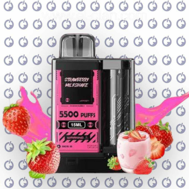 Vapengin 5500 Strawberry Milkshake disposable ميلك شيك فراوله - Vapengin disposable -  الكلان فيب el-clan.