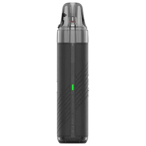 جهاز فيب هاردوير من Vaporesso Vibe SE 2 مع غطاء جلدي أسود، مود وكيت لتجربة تدخين إلكتروني مميزة