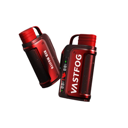 سجائر فيب فابوس ديسبوسبل ماركة Vastfog Mech 15K بنكهة ريد موجيتو بالفراولة والنعناع، تدخين سهل ونكهة منعشة