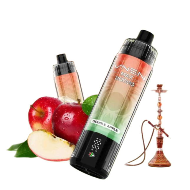 VNSN Max Disposable 20K in Double Apple flavor, featuring sleek design and vibrant color, ideal for vaping.