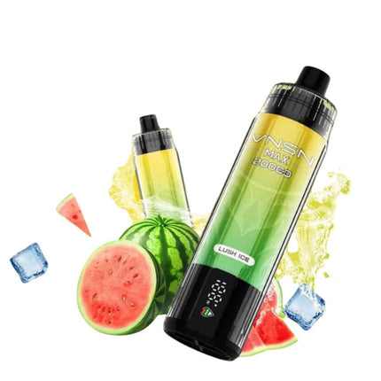 VNSN Max Disposable 20K in Lush Ice flavor, featuring a sleek design and vibrant color for vaping.