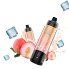 VNSN Max Disposable 20K Peach Ice vape with sleek design and peach flavor, featuring 20,000 puffs of salt nicotine.