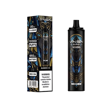 VNSN Spark Disposable vape in Blueberry Ice flavor, featuring a sleek design and 12,000 puffs capacity.