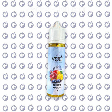 سائل فيب بنكهة مانجو وتوت من ماركة Volt E-Juice، عبوة 60 مل وبتقنية ليكويد محلي.