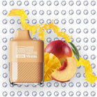 Vozol Alien 5000 Mango Peach Smoothie disposable vape pen with colorful design and 5000 puffs, featuring mango and peach flavor.