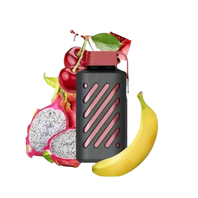 Vozol Gear 10000 Dragon Fruit Banana Cherry دراجون فروت موز كريز - Vozol disposable -  الكلان فيب el-clan.