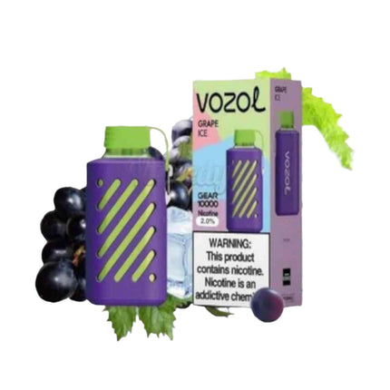 Vozol Gear 10000 Grape Ice عنب ساقع - Vozol disposable -  الكلان فيب el-clan.