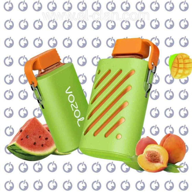 Vozol Gear 10000 Peach Mango Watermelon خوخ مانجو بطيخ - Vozol disposable -  الكلان فيب el-clan.