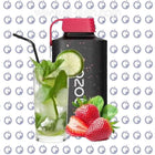 Vozol Gear 10K Red Mojito disposable vape with strawberry and mint flavor, 10,000 puffs, in red design.