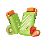 Vozol Gear 10K Strawberry Kiwi disposable vape pen with colorful design, 10,000 puffs, featuring strawberry and kiwi flavor.